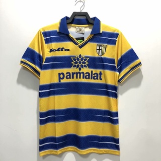 เสื้อกีฬาแขนสั้น ลายทีมชาติฟุตบอล Parma Home Jersey 98 99 S-XXL ชุดเหย้า คุณภาพสูง AAA สไตล์เรโทร