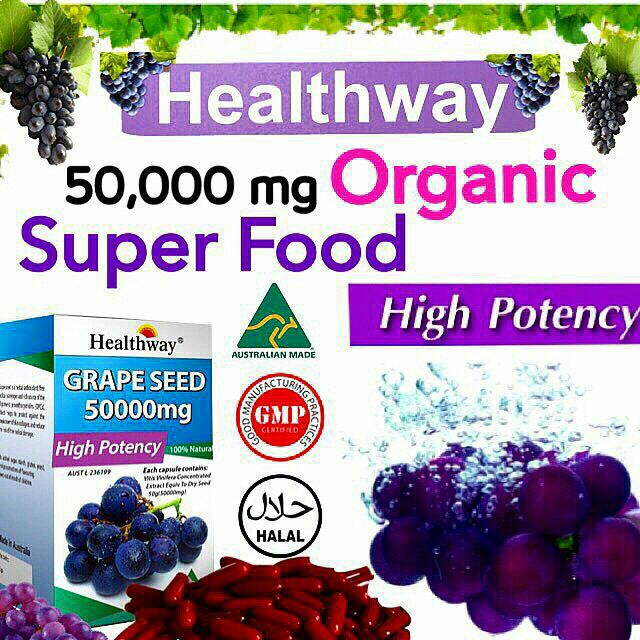 Healthway Grape seed 50000mg หมดอายุ 11/2026