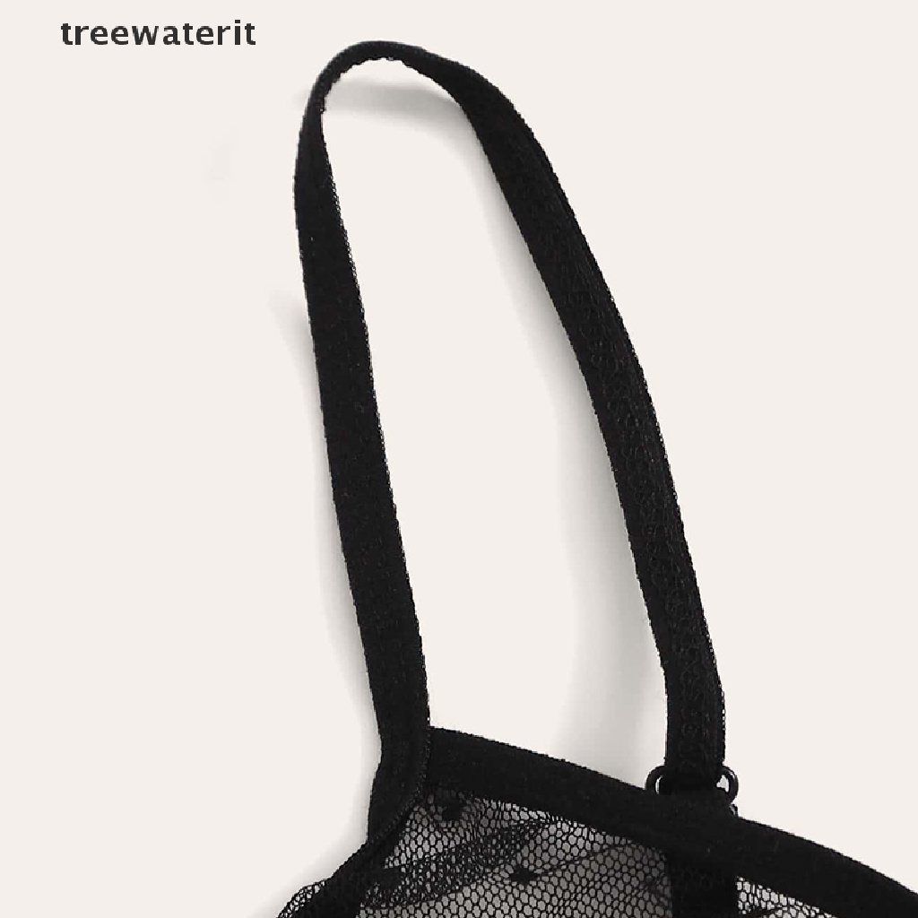 Treewaterit ชุดชั้นในสตรี โป๊เลอร์ ลูกไม้ เซ็กซี่ ชุดชั้นในใส + ชุดชั้นในทอง - รูปที่ 2