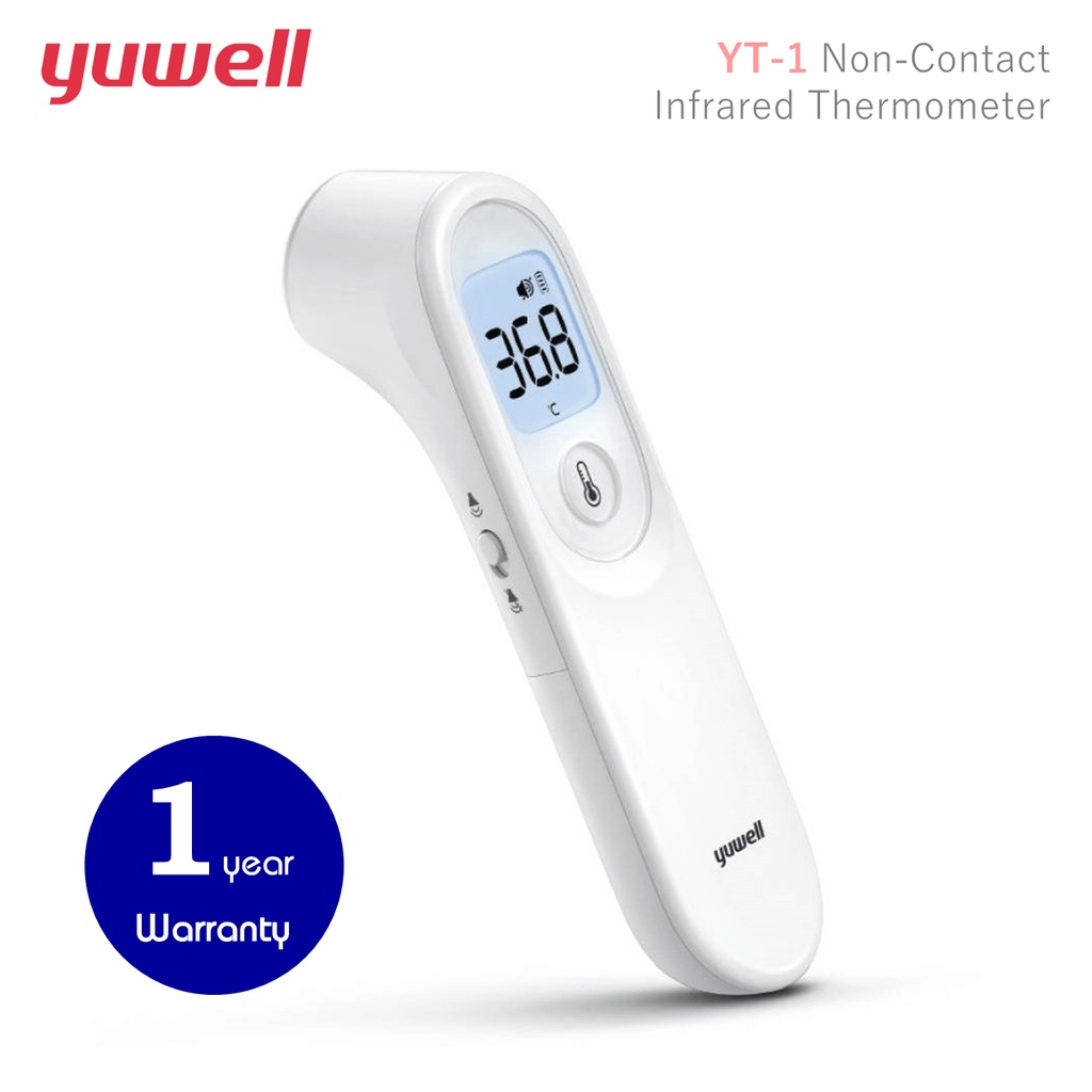 เครื่องวัดอุณหภูมิทางหน้าผากแบบอินฟราเรด YUWELL Non-Contact Infrared Thermometer รุ่น YT-1 (ที่วัดไข