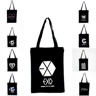 (ส่วนที่ 21) กระเป๋าโท้ท KPOP (มีซิป) วัสดุพรีเมี่ยม || ซิการ์ ||
