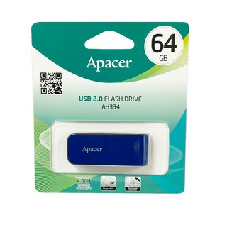 Apacer USB 2.0 Flash Drive AH334 - 64GB – Blue