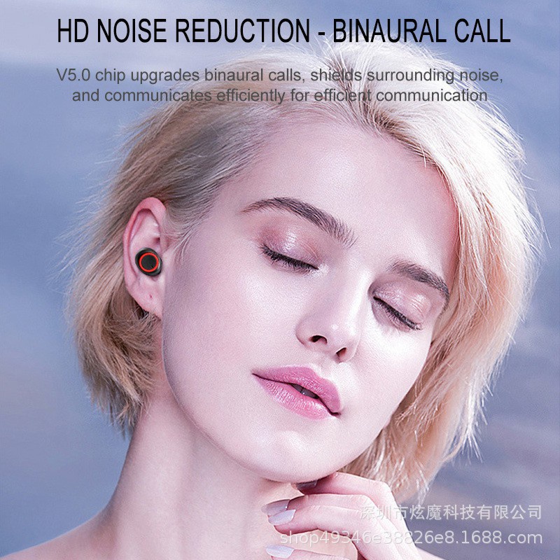 【พร้อมส่ง】หูฟังบลูทูธไร้สาย TWS Bluetooth 5.0 Earbuds Bass Stereo Sound หูฟังกีฬา หูฟังออกกำลังกาย เปิดและเชื่อมต่ออัตโน