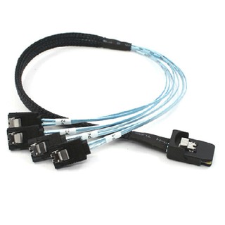 สายสัญญาน แปลง Mini SAS to 4 SATA Splitter Cable พร้อมส่ง สินค้าอยู่ไทย(กทม. ส่งด่วนได้)