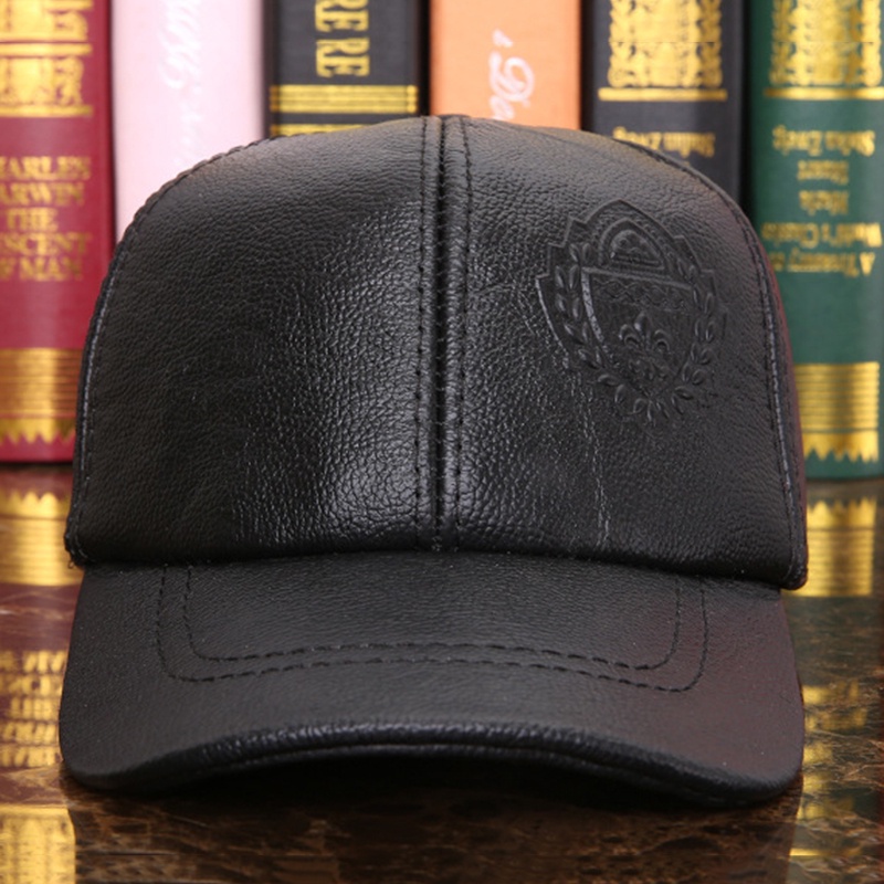 Genuine Cow Leather Rider Style Newsboy Real Leather Fashion Army Cap ...