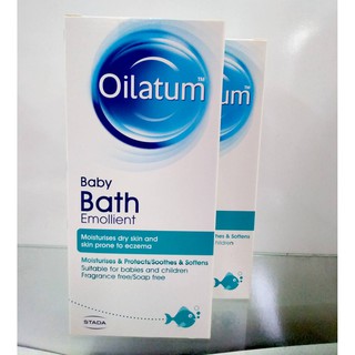 Oilatum Baby Bath Emollient 150ml ออยลาตุ้ม ผสมน้ำอาบ สำหรับเด็กผิวแห้ง แพ้ง่าย และภูมิแพ้ผิวหนัง