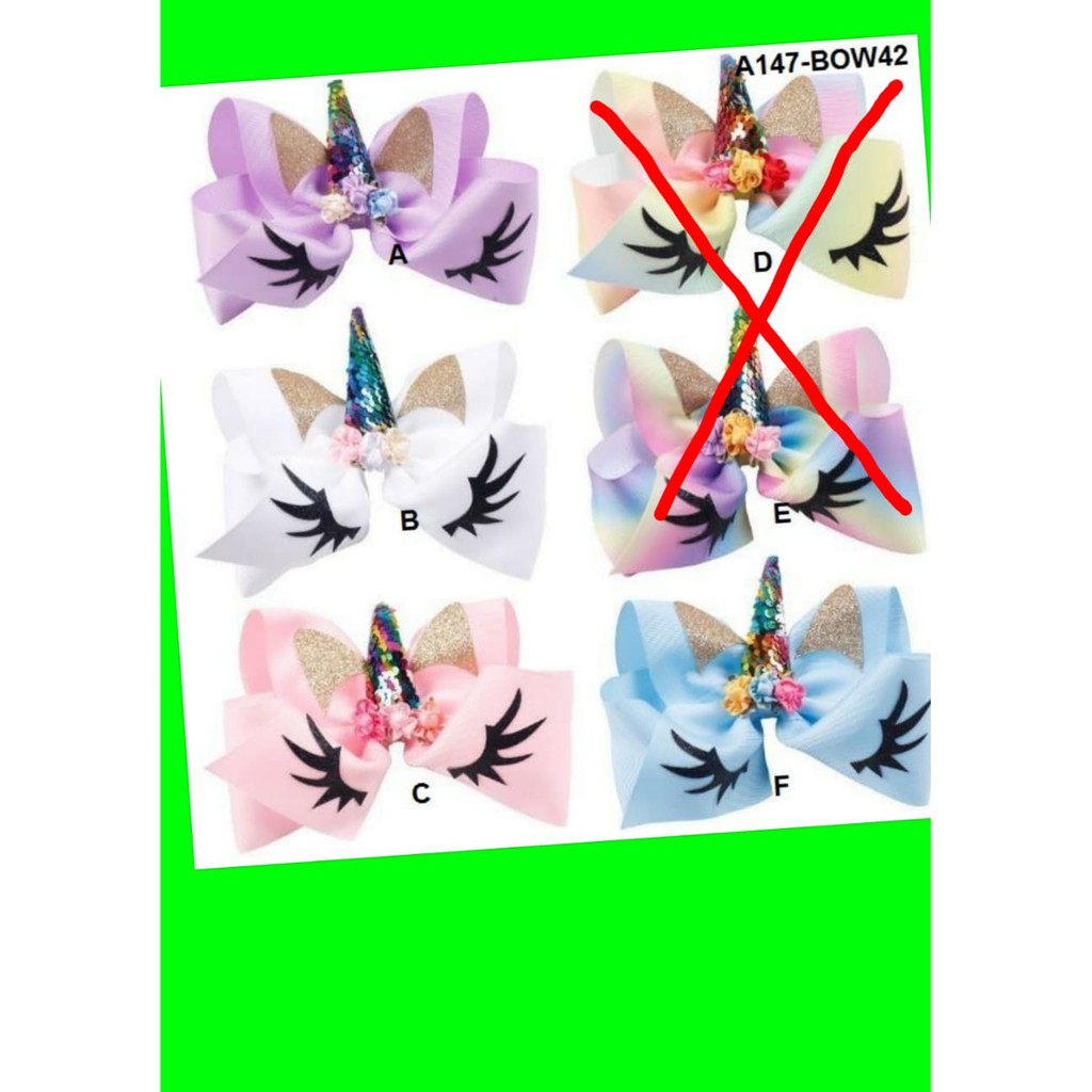 A147 JOJO SIWA JOJOBOW HAIRPIN UNICORN GLITTER CLIPJO CHILDRENS HAIR