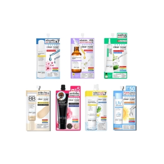 (แบบซอง) Clear Nose *ครีมซอง* เซรั่มบูสต์ผิว/BB acne/Acne gel/มาส์กกุหลาบดำ/Acne เจลโฟม เลือกสูตรได้