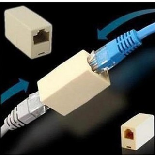 ซื้อ 10 แถม 2 อัน อุปกรณ์ต่อสายแลน RJ45 สำหรับต่อกลาง สายแลนเพื่อเชื่อมต่อสายให้สัญญาณถึวกัน