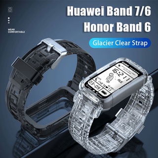 แหล่งขายและราคาสายนาฬิกาข้อมือแบบใส สําหรับ Huawei Band 7 6 Band Honor Band 6อาจถูกใจคุณ
