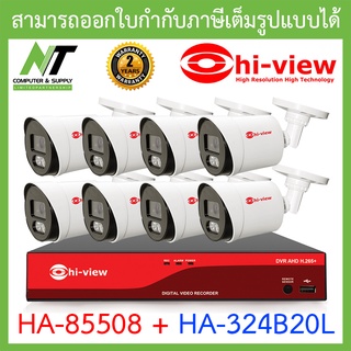 HI-VIEW ชุดกล้องวงจรปิด HA-85508 + HA-324B20L จำนวน 8 ตัว BY N.T Computer