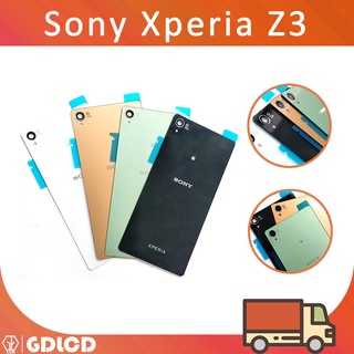 ฝาหลัง Sony Xperia Z3 อะไหล่ฝาครอบแบตเตอรี่กระจกด้านหลัง แบบเปลี่ยน สําหรับ L55T D6603 D6643 D6653 D6633