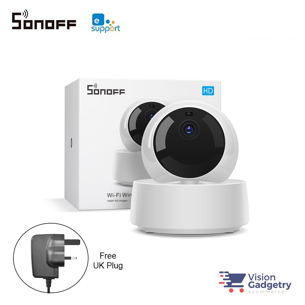 Sonoff Wi-Fi กล้อง IP ไร้สาย Pan Tilt กล้องวงจรปิด 1080P 360 Ewelink GK-200MP2-B