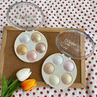 ไฮไลท์ SHINY DIAMOND 5สีในตลับเดียวคุ้มสุดๆ ชัดๆ เม็ดสีแน่นๆ ไฮไลท์หน้า NO 6097