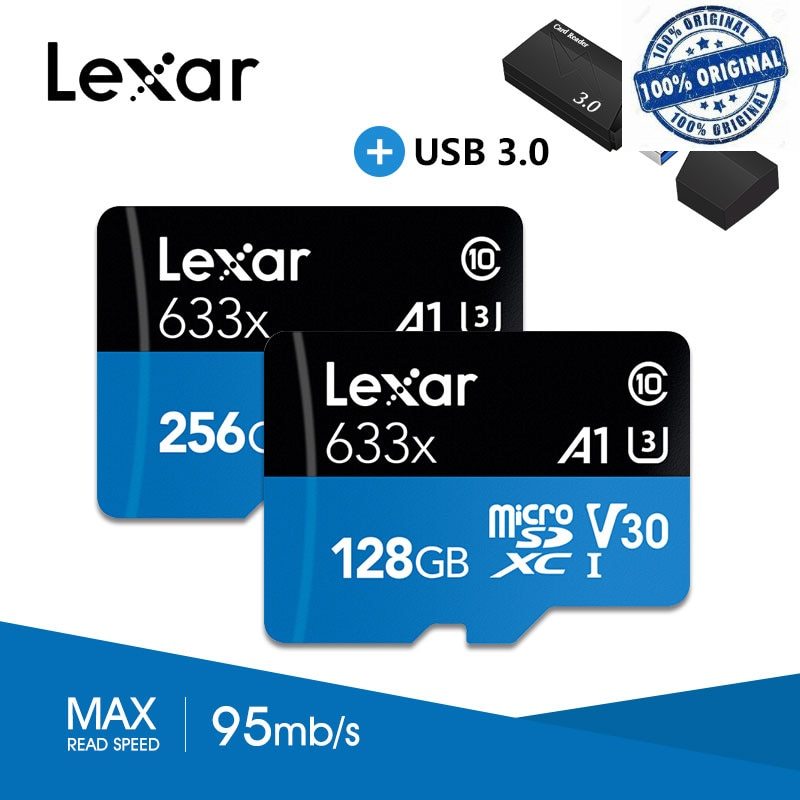 Lexar Micro SD Card 128GB 32GB Class 10 micro sd 64GB High Speed Memory Card 256GB microsd TF Card