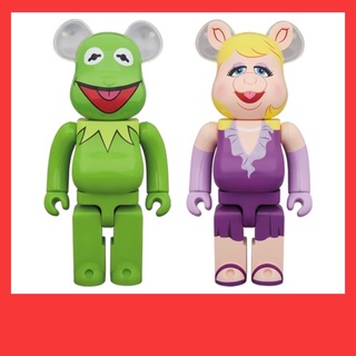 [ของแท้ แบ่งจ่ายสบายๆ ​0%] Medicom Be@rbrick Bearbrick Disney The Muppets (Kermit + Miss Piggy) 100% &amp; 400% Figure Set