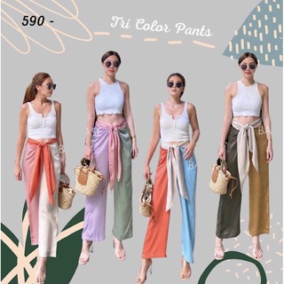 TRI-Color Satin Wrap Pant