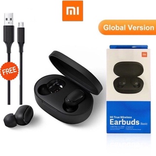 Xiaomi Redmi AirDots เสียงดี [ของแท้ 100%] หูฟังบลูทูธ หูฟังTWS bluetooth True Wireless 5.0 TWS หูฟังไร้สาย (สีดำ)