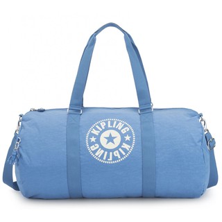 ส่งฟรี EMS มีตำหนิ โลหะที่สายสะพายยาว สีหมองดำ Kipling Onalo Large Duffle Bag with Zipped Inside Pocket  - Dynamic Blue