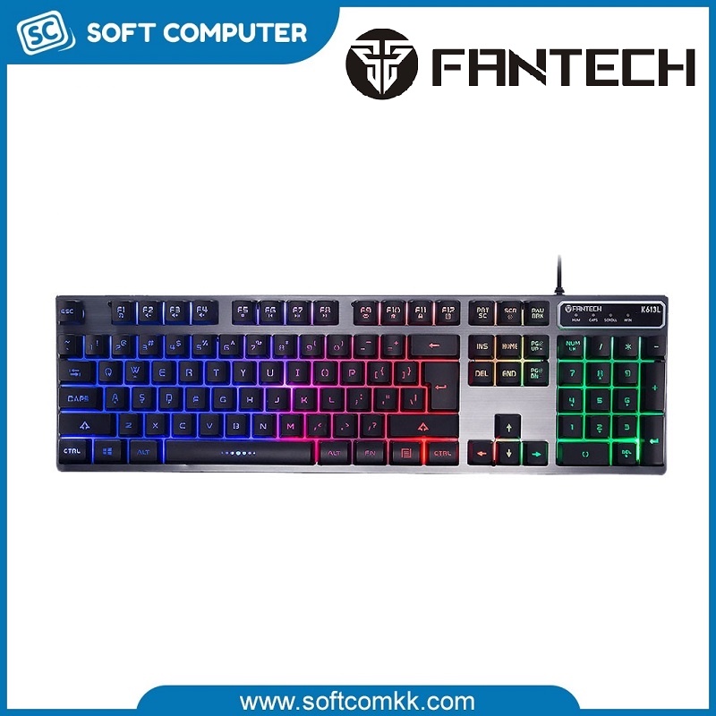 คีย์บอร์ดเกมมิ่ง Fantech K613L สําหรับพีซี / เดสก์ท็อป / คอมพิวเตอร์ / โน้ตบุ๊ก / แล็ปท็อป