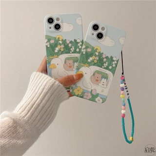 เคส สำหรับ ไอโฟน เคสซิลิโคน สินค้าพร้อมส่งจากไทย สำหรับ Iphone 13 12 11 Pro max หมีกระต่ายเรือเป็ดTPU-R1749