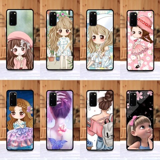 เคส Samsung S20 ลายการ์ตูนผู้หญิง ขอบนิ่มหลังแข็ง เคสมือถือ เคสโทรศัพท์ Case เคส TPU ขอบนิ่มหลังแข็ง ไม่ขูดตัวเครื่อง