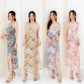 🌼🌺🍑 Blossom Dress🌷🌿🌸 เดรสสายเดี่ยวตัวยาว เรียบ หรู ดูแพง