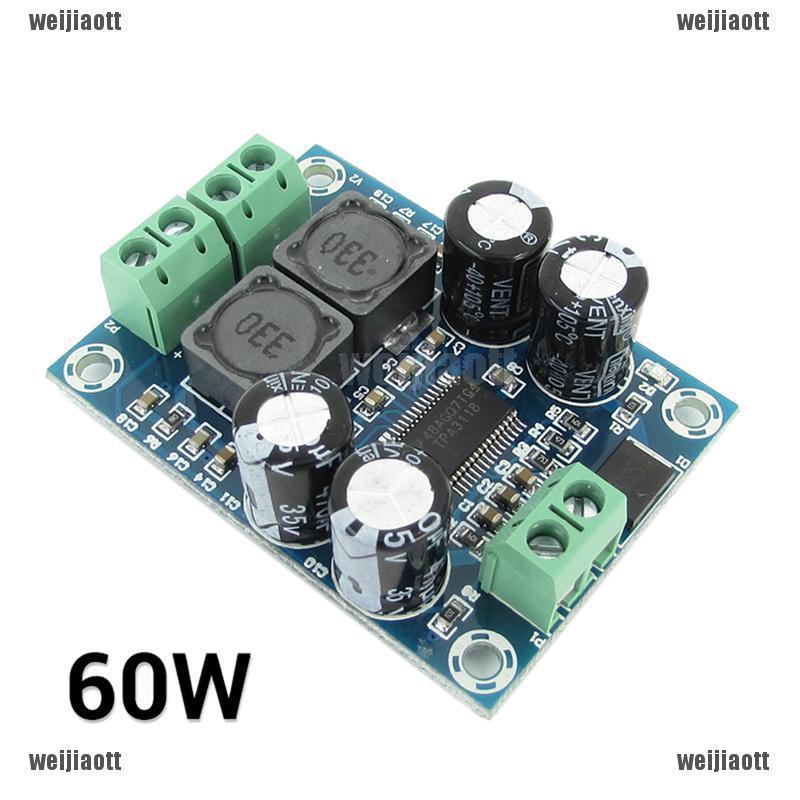 ใหม่โมดูลขยายเสียงดิจิตอล 60 W Tpa 3118 Amp Dc 10-24 V Pbtl Mono Subwoof