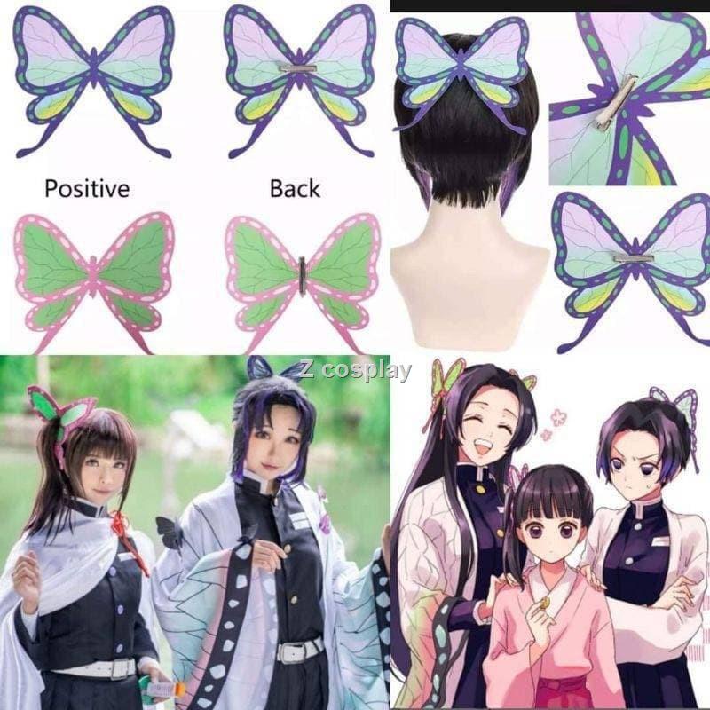 ❤️ราคาโรงงาน!พร้อมส่งจากกิ๊ฟติดผมผีเสื้อดาบพิฆาตรอสูรชิโนบุ คานาโอะพร้อมีสีม่วง สีชมพู