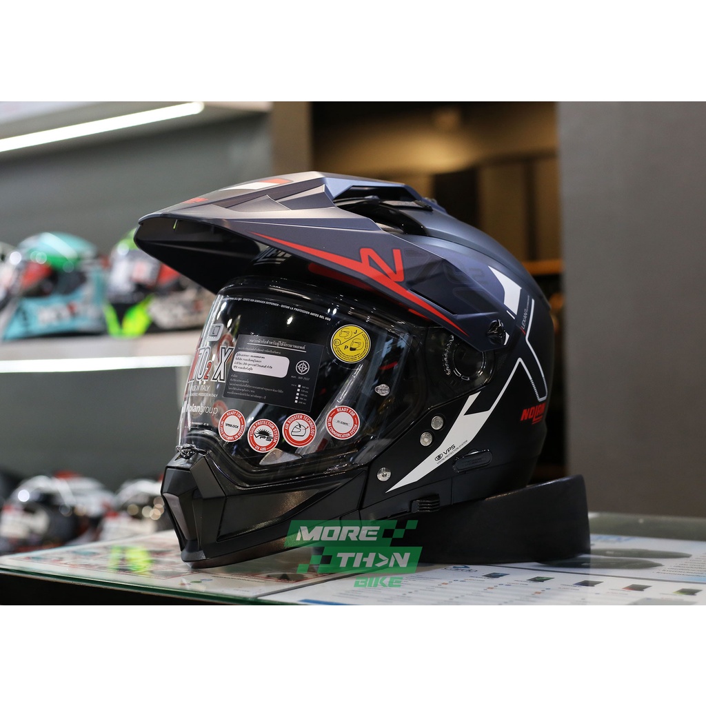 หมวกกันน็อค NOLAN N70-2 X Bungee Flat Blue