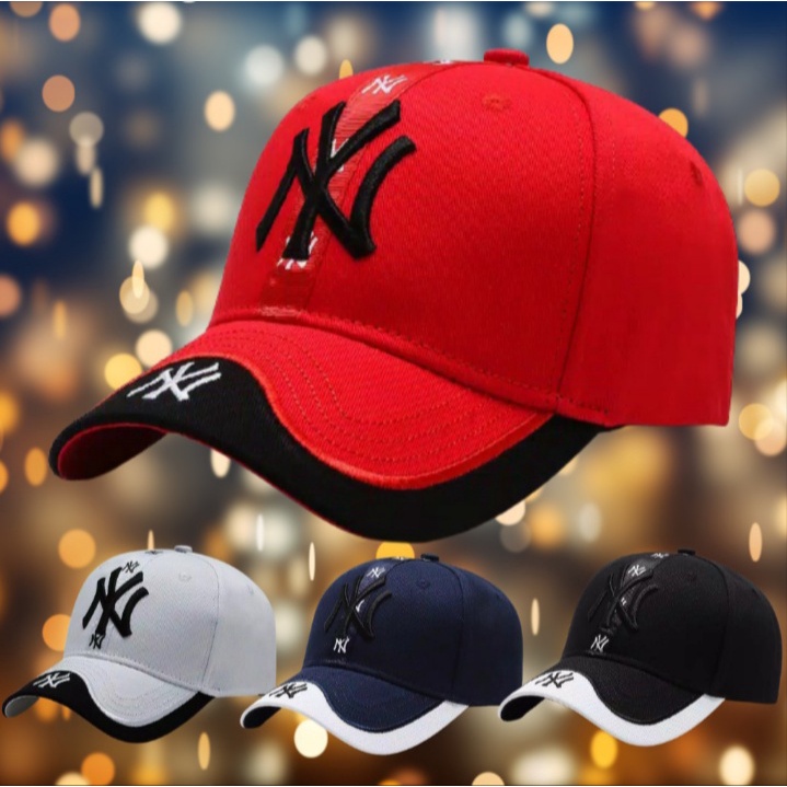 NY HAT / หมวก NY พร้อมโลโก้ EMBROIDERED LIST / NY DUAL ONE CAP NEW YORK