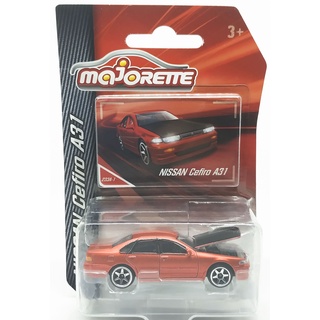 Majorette Nissan Cefiro A31 - Red Color /Wheels 6SCL /scale 1/58 (3 inches) Package with Card