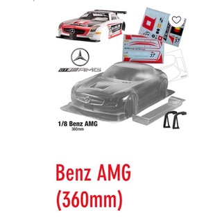 1/8 GT Clrear body Benz AMG