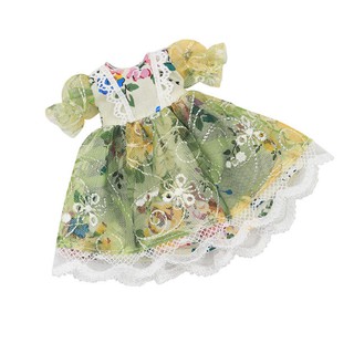 blythe doll clothes เสื้อผ้าตุ๊กตาบลายธ์ lace green dress