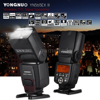 g &amp; m yongnuo yn 565 ex iii ttl แฟลชความเร็วสูงไร้สาย gn 58