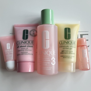 CLINIQUE 3 step Gift Set 5 items/Clinique Moisture Surge Overnight Mask30ml/Clinique Take The Day Off Cleansing Balm15ml