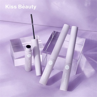 Kiss Beauty มาสคาร่าดัดขนตางอน หนา บาง กันน้ํา ติดทนนาน ไม่เลอะ สีน้ําตาลธรรมชาติ