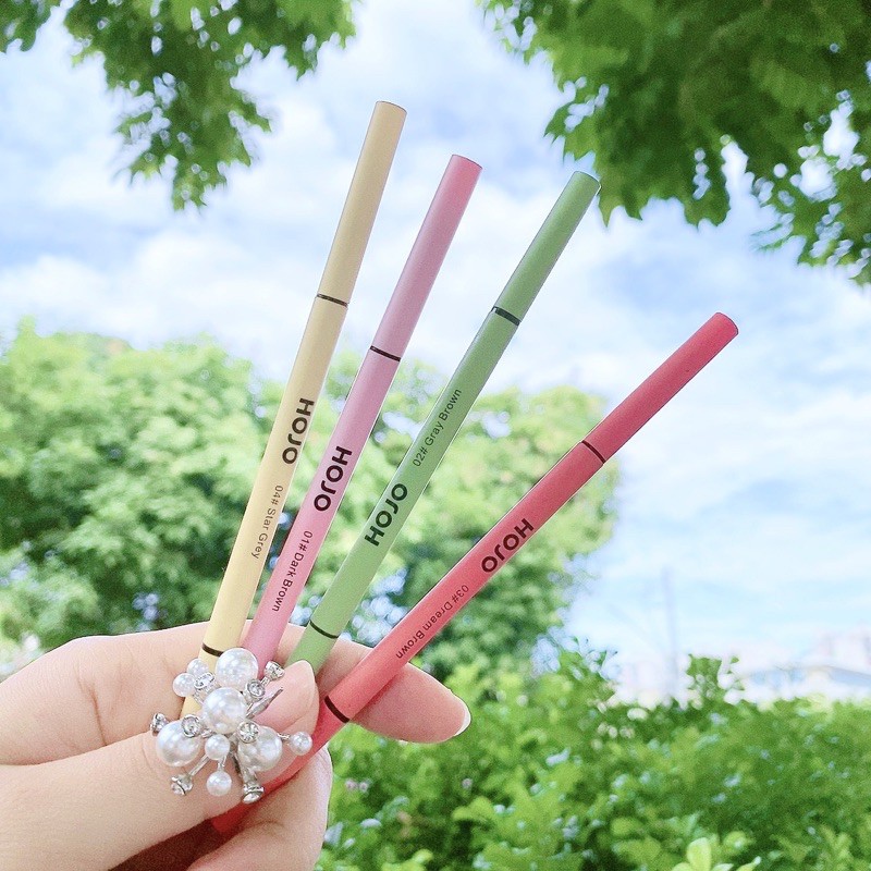 8096 (ใหม่/ของแท้) novo eyebrow pencil ดินสอเขียนคิ้ว 1.5mm เขียนคิ้วสลิมแบบหมุน hojo