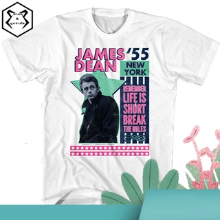 เสื้อยืดแขนสั้น พิมพ์ลาย James Dean Remember Life Is Short Star สําหรับผู้ชาย