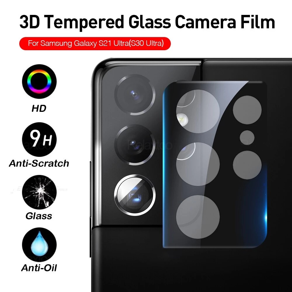 ฟิล์มกระจกนิรภัย กันรอยหน้าจอ เลนส์กล้อง 3D สําหรับ Samsung Galaxy S22 S21 S20 Plus S22 Ultra S21 S20 FE Note 20 Ultra