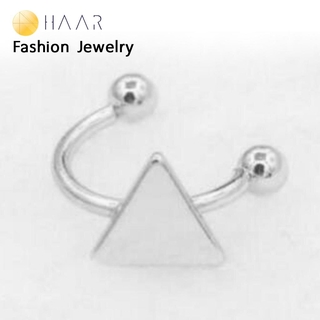 HAAR ต่างหูแฟชั่น ตุ้มหู หนีบ เกาะ ใบหู ไม่เจาะหู ทรง สามเหลี่ม ด้านเท่า Triangle Ear cuff จัดจำหน่ายโดย HAAR Distrib...