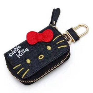 SANRIO พวงกุญแจ พวงกุญแจรีโมท พวงกุญแจบ้าน ใส่รีโมทรถยนต์  ลาย  KITTY  BLACK  คิตตี้  ดำ  SANRIO  สวยงาม งานดี MANOPNEST