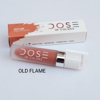 - พร้อมส่ง - DOSE OF COLORS Liquid Matte Lipstick # OLD FLAME