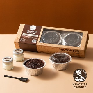 แหล่งขายและราคาMini Original Brownie เมมโมไรซ์ บราวนี่รสชาติดั้งเดิม บราวนี่ครีมสด ช็อคโกแล็ต ของขวัญวันเกิดเพื่อนวันเกิดแฟน ของหวานอาจถูกใจคุณ