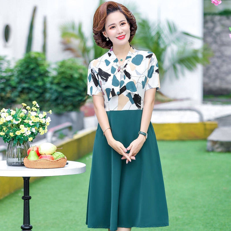 ชุดเดรสกระโปรงแขนสั้น ชายบาน สไตล์หวานๆ ใส่ได้ทุกวัน เสื้อผ้าผู้หญิง พร้อมส่งในไทย