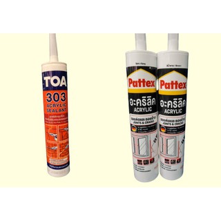 อะคริลิค ซ่อมแซมรอยต่อรอยแตกร้าว อะคริลิก แด๊ป แด็ป ACRYLIC Pattex TOA