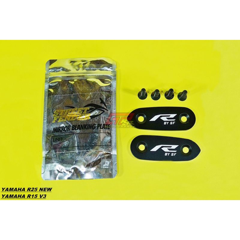 กระจกเปล่าฝาครอบกระจก Street Fender SF ไม่ใช่ R&G Yamaha ใหม่ R25 R15 V3 V4 R15M