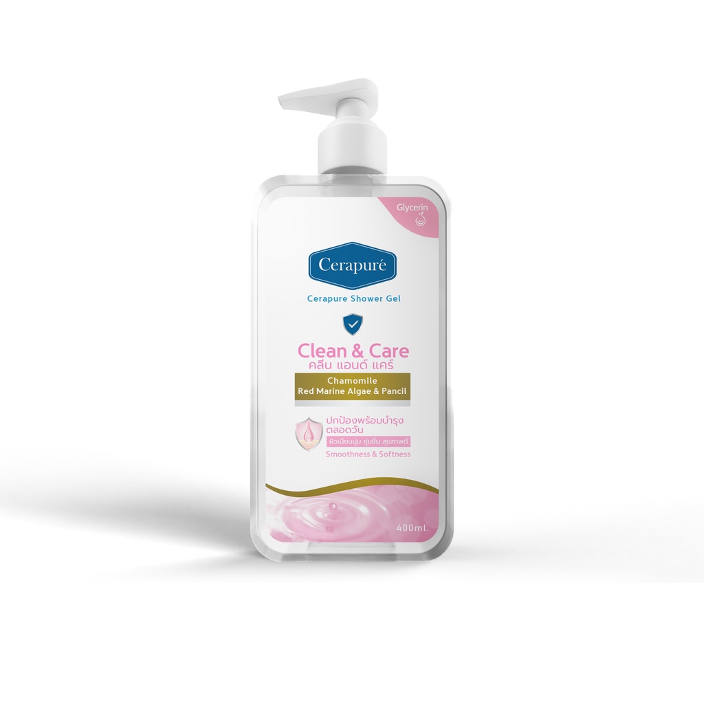*FS* Cerapure Shower gel เจลอาบน้ำกลิ่นใหม่ สีชมพู
