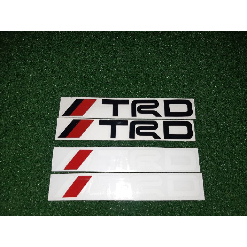 สติ๊กเกอร์ ชุดแต่งรถ  #TRD งานตัดประกอบ 2ชั้น  1 ชุดมี 2 ชิ้น