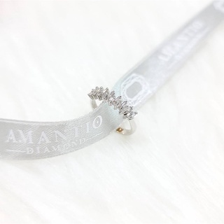 💎Amantio Diamond💎💍แหวนแถวเพชรบาเก็ต 0.32ct น้ำ99 VVS ตัวเรือน18K